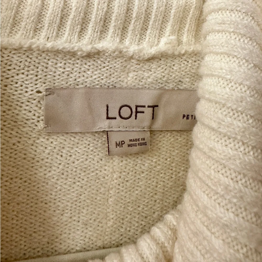 LOFT Poncho Style Cowl Neck Sweater - Picture 2 of 3